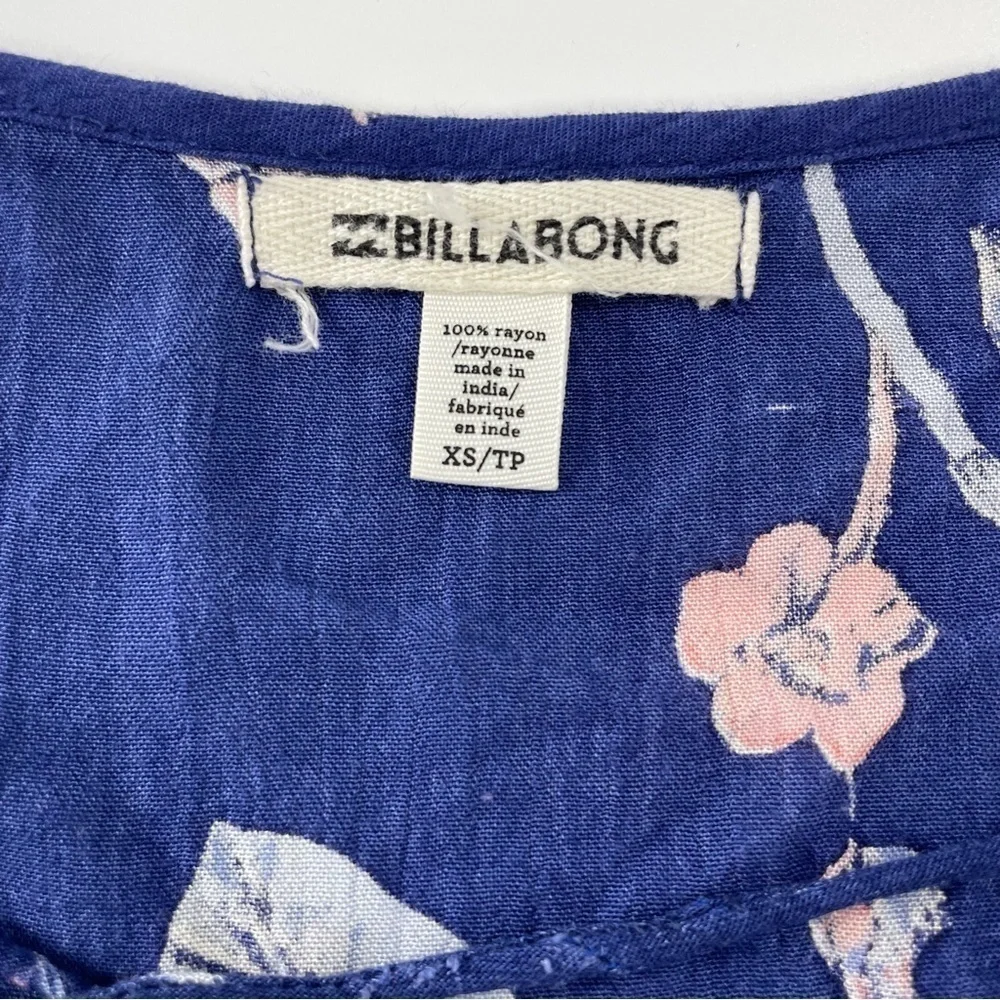 Billabong just like you starry nights boho long sleeve shirt dress‎ Blue Pink - Picture 4 of 11